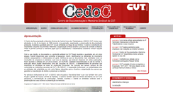 Desktop Screenshot of cedoc.cut.org.br